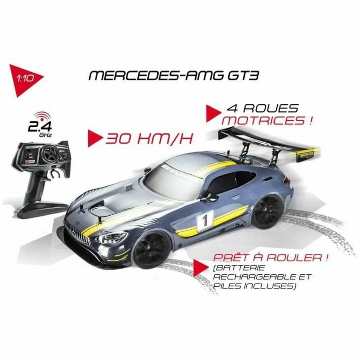Távvezérlésű autó Mondo AMG GT3